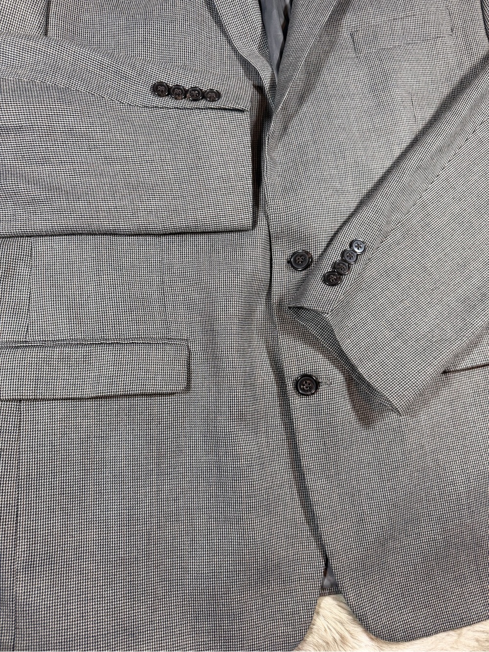 Lauren Ralph Lauren Men's 46L Gray Micro-Check Sport Coat